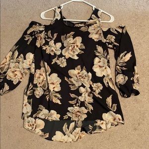 Long sleeve floral blouse